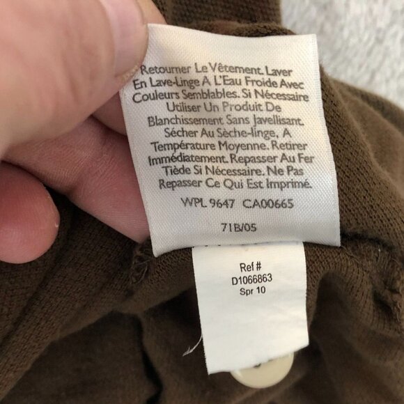 Eddie Bauer Mens Polo Shirt Size XXL Short Sleeve Casual Pullover Brown Classic - Picture 6 of 11